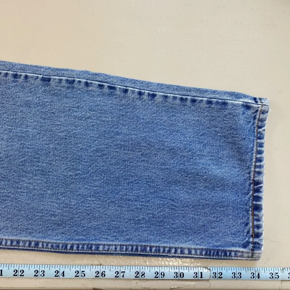 Levis‎ 505 Jeans Mens 36x34 Blue Regular Fit Straight Leg Cotton Vintage Y2K